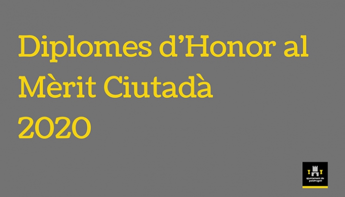 Diplomes d'Honor al Mèrit Ciutadà 2020