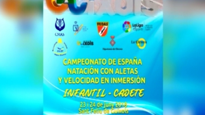 Campionat d'Espanya Natació amb Aletes i Velocitat en Immersió 2018