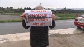 Protesta contra el Rally Motuls Costa Brava