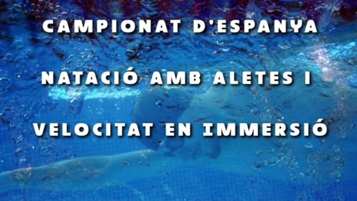 Campionat d'Espanya Natació amb Aletes i velocitat en immersió a Sant Feliu de Guíxols