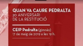 20 anys de la restitució de la pedra basculant de Pedralta