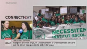 A VERGES CRIDEN 'JA N'HI HA PROU INSTITUT-ESCOLA NOU!'