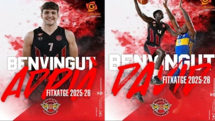 Adrià Dominguez i David Efambe són els últims reforços del Bisbal Bàsquet