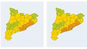 ALERTA del pla VENTCAT per les previsions de vent fort la propera matinada