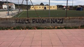 Apareixen pintades insultants contra l'Alcalde de Palamós Lluís Puig