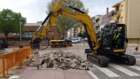 Arranjament de voreres en 1.300 metres quadrats de superfície de Palamós