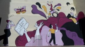 Begur llueix un nou mural en favor de la cultura inclusiva i feminista