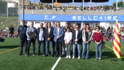 Bellcaire homenatja Tito Vilanova posant el seu nom al camp de futbol municipal