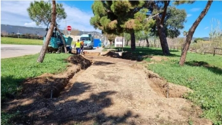 Calonge i Sant Antoni ha començat la construcció d'una via verda al marge dret de la riera