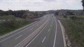 Cap carretera del Baix Empordà afectada per la vaga