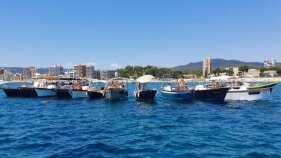 Celebració i sortida de Gozzos Sorrentinos al Port Esportiu Marina Palamós