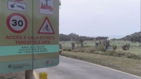 Comença la regulació de l'accés motoritzat al paratge de Castell-Cap Roig