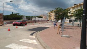 Comencen les obres que convertiran la plaça Alabric amb el Parc Central de Sant Feliu