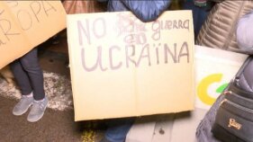 Concentracions davant dels ajuntaments en suport a Ucraïna