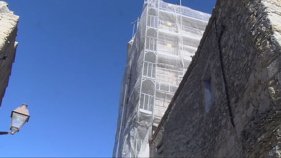 Consoliden l'emblemàtica Torre de les Hores de Peratallada