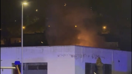 Crema una nau a Palamós