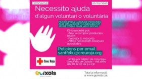La Creu Roja i l'Ajuntament de Sant Feliu de Guíxols fan una crida a trobar voluntariat