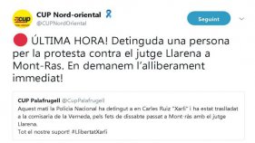 Detenen un home de Palafrugell per la protesta dels CDR contra Llarena a Mont-ras