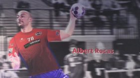 El Club Handbol Garbí homenatja Albert Rocas