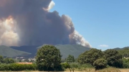 El foc de la Bisbal afecta unes 750 hectàrees
