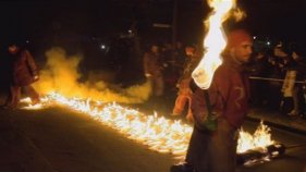 El foc, el gran protagonista del Campament Reial de Sant Antoni de Calonge