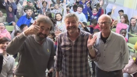 El grup Port Bo visita la setmana musical de l'escola Joan de Margarit de La Bisbal