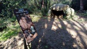 El Museu del Suro instal·la un plafó informatiu al Dolmen de Can Mina Dels Torrents