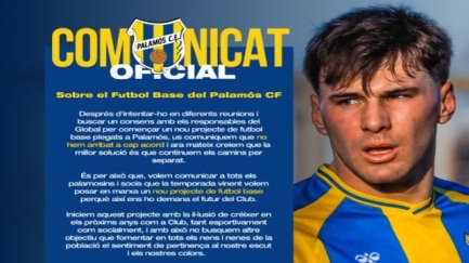 El Palamós CF i el CF Global continuaran els seus camins per separat