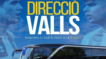 El Palamós CF posa un autobús a disposició de l'afició per desplaçar-se a Valls