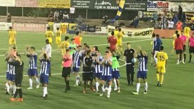 El Palamós no pot amb un Banyoles que acaba amb nou homes (1-0)