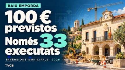 Els ajuntaments del Baix Empordà executen només un terç del pressupost d’inversions