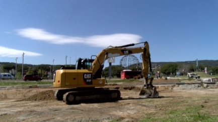 En marxa la construcció d'un accés a la zona del futur CAP de Calonge