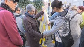 Engrogueixen els carrers de Palamós per denunciar que l'autodeterminació no és delicte