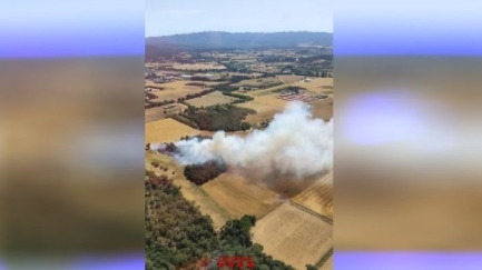 Estabilitzat l'incendi de Canapost, a Forallac, que ha obligat a confinar la població