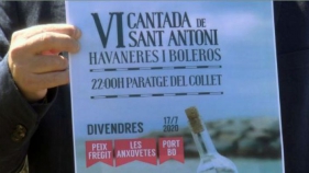 La cantada d'havaneres i boleros de Sant Antoni es trasllada al Collet