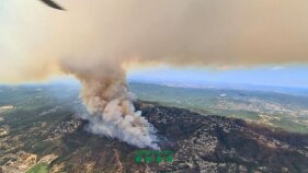 Imatges de l'incendi de Castell-Platja d'Aro