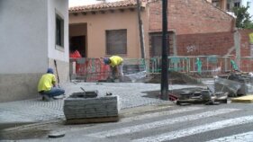 Ja estan en marxa les obres del carrer del Rufo