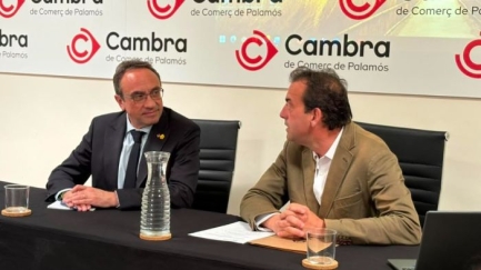 Josep Rull es reuneix amb la Cambra de Comerç de Palamós