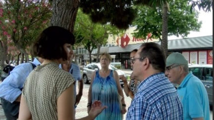 Júlia Boada d'En Comú Podem visita Platja d'Aro per treballar en polítiques socials