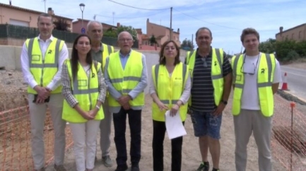 La Consellera Sílvia Paneque visita les obres de millora de la C-31 a Ullà