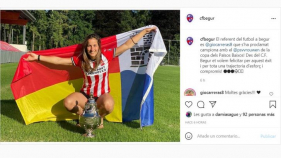La futbolista begurenca 'Gio' Carreras, campiona de la copa dels Països Baixos amb el PSV