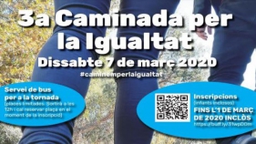 La III Caminada per la Igualtat de la Vall d’Aro serà el dissabte 7 de març