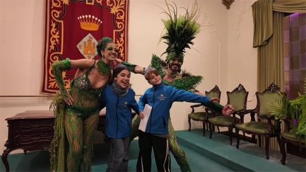 La lectura dels manaments a càrrec de la Colla Quin Perill