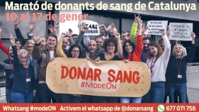 La Marató de Donants de Sang de Catalunya buscarà les 10.000 donacions a partir de demà
