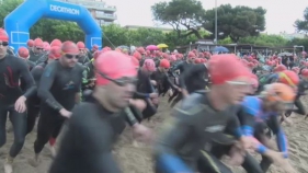 La pluja fa suspendre el ciclisme del XXX Triatló de Sant Feliu