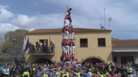 La Vella de Valls, colla estrella de la Fira de l'Oli de Fontanilles