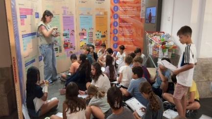 Les escoles del Baix Empordà visiten l'exposició 'Menja, Actua, Impacta'