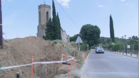 Les obres d'ampliació de la carretera de Madremanya a Monells encaren la seva recta final