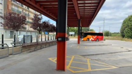 L'estació d'autobusos de la Bisbal ja ha suprimit els desperfectes causats pels temporals