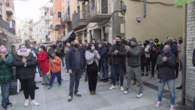 L'hostaleria es manifesta a Palamós en contra les restriccions horàries